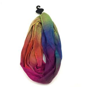 Cashmink By V. Fraas Infinity Loop Scarf Multicolor Rainbow Made In Germany